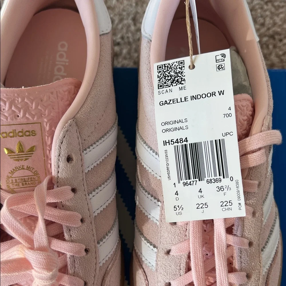 Adidas Gazelle - NWT! - Pink and White Sneakers - Picture 5 of 7